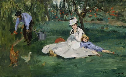 The Monet Family in Their Garden at Argenteuil, 1874