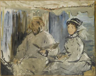 The Painter Monet in His Atelier, 1874