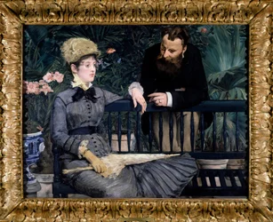 The winter garden in the greenhouse. Painting by Édouard Manet (1832-1883), 1879, 115 x 150 cm. Berlin, Staatliche Museen.