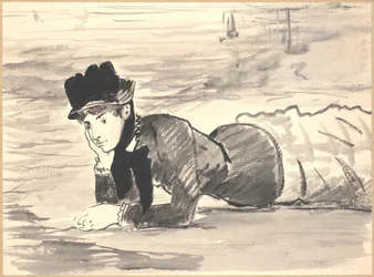 Woman Lying on the Beach. Annabel Lee