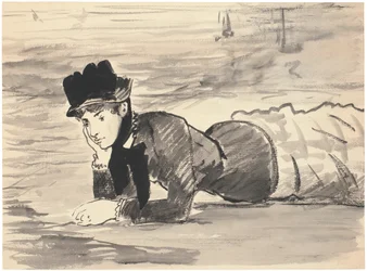 Woman Lying on the Beach. Annabel Lee