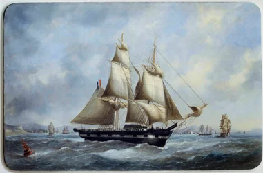 A Brazilian Brick Leaving the Port of Le Havre