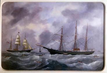 Vessels fishing on the bank of Newfoundland in 1885