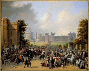 Arrival of Louis Philippe I at the Castle of Windsor on October 8, 1844