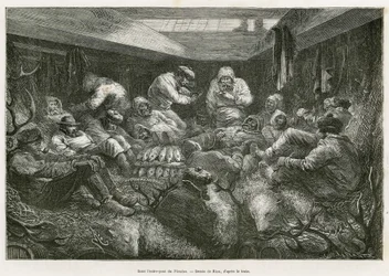 Lost and exhausted with fatigue, the crew of the expedition is collected by the Russian fishing vessel, the Nicholas, and ends the voyage in the ship