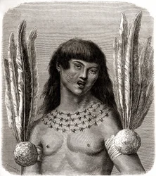 Portrait of a Ticuna Indian from Peru