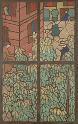Chestnut Trees, a Cartoon for a Tiffany Stained-Glass Window