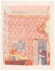 Interior with Pink Drapes I
