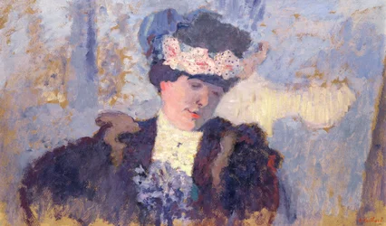 Madame Hessel Wearing a Hat Decorated with Flowers