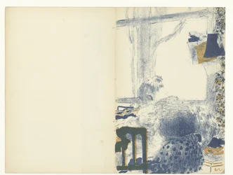 Seamstress Sitting by Window in Interior