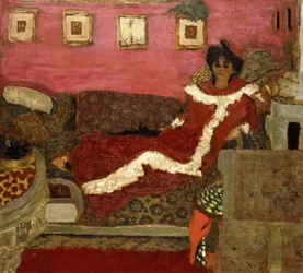 Portrait of Mme Delierre in a Symphony of Red