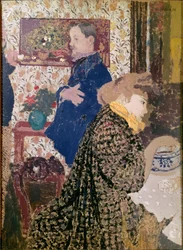 Vallotton and Misia in the Dining Room at Rue Saint-Florentin