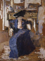 Woman in Blue