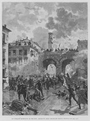 The Five Days of Milan, Assault on the Arches of Porta Nuova