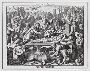 Funeral of Alaric I, King of the Visigoths, 410