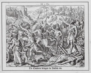 Invasion of Roman Territory by the Cimbri