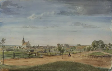 Allenstein [East Prussia] with a Road Junction in the Foreground