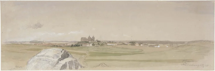 View of Neidenburg and Its Surroundings