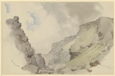 Cut through a Mountain Ridge