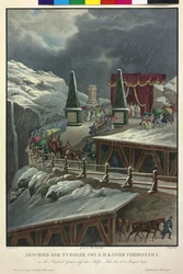 Farewell of the Tyrolese from Emperor Ferdinand I on 22 August 1838