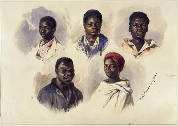 Five Portraits with Afro-Brazilians, Busts