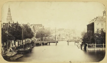 View of the Zwanenburgwal in Amsterdam