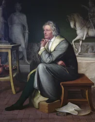 Bertel Thorvaldsen in His Studio at Rome, 1834