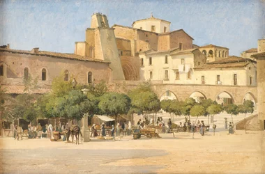 The Market Square in Sulmona