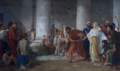 The Woman Taken in Adultery, after 1860