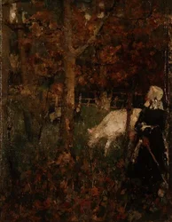 Pastoral Landscape with a Girl
