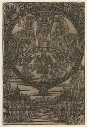 The Last Judgment in the Presence of the Saints and the Archangel Michael