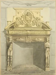 Chimneypiece in the School Room at the late Dr Estlin
