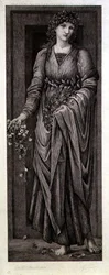 Flora, engraved by Eugene Gaujean