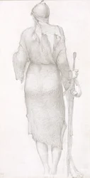 Figure Study Arthur in Avalon