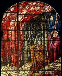 The Nativity Window (detail), The Shepherds, 1888