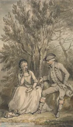 Illustration to A Sentimental Journey: Episode: Maria and her Dog Sylvia