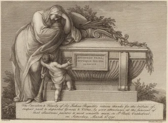 Funeral ticket of Sir Joshua Reynolds