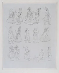 Figures showing various occupations