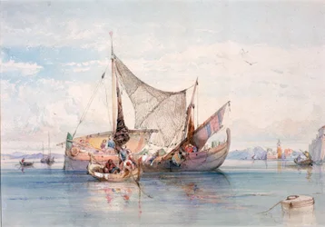 Boats on a North Italian Lake