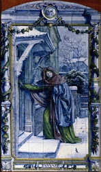 January, from a Series of Tile Panels for the Dutch Kitchen