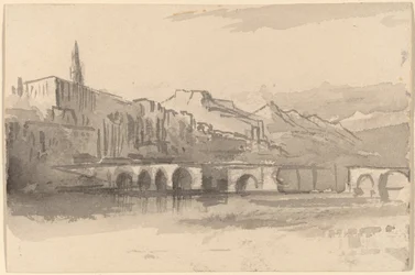 Bridge with Mountains in the Distance (Ventimiglia)