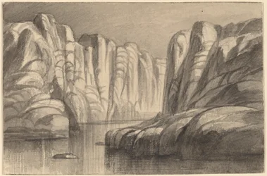 River Winding through a Rock Formation Philae, Egypt, 1884-1885