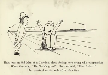 There was an Old Man at a Junction, whose feelings were wrong with compunction