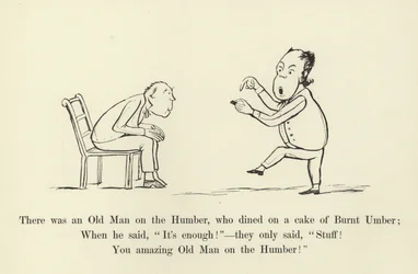 There Was an Old Man on the Humber, Who Dined on a Cake of Burnt Umber