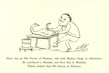 There was an Old Person of Florence, who held Mutton Chops in abhorrence
