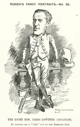 Punch cartoon: James Lowther, English Conservative politician and sportsman