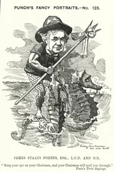 Punch Cartoon: James Staats Forbes, Scottish Railway Engineer and Administrator