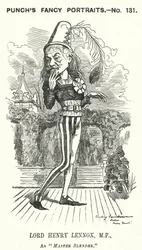Punch cartoon: Lord Henry Lennox, English Conservative politician