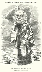 Punch cartoon: Sir Erasmus Wilson, English surgeon and dermatologist