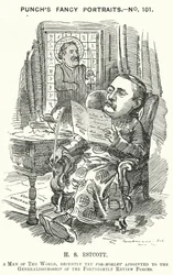 Punch cartoon: Thomas Hay Sweet Estcott, English journalist and editor